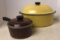 Club Aluminum Yellow Oval Dutch Oven and Brown