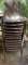 (12) Metal & Plastic Stacking Chairs