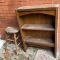 Wooden Bookcase & Wooden Stool
