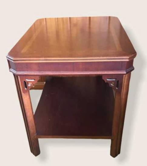 Chinese Chippendale-Style End Table--