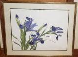 Framed and Double Matted Earle McKey Signed Blue