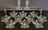 Assorted Glass Candleholders