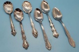 (6) Spoons: (1) Silverplate & (5) Stainless