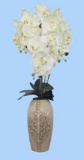 Silk Flowers in Tall Vase 31