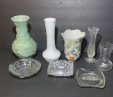 Assorted Vases & Ashtrays