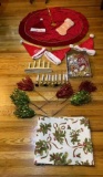Christmas Tree Skirt, Christmas Stockings, Rug,