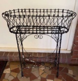 Oval Metal Plant Stand--25 1/2