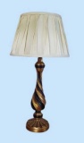 Black and Gold Swirl Design Lamp, 31 1/2’’ T