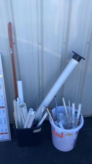 Assorted PVC & Copper Plumbing Items