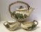 Vintage Mccoy Ivy Tea Set: Teapot, Sugar And