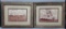 (2) Framed & Double Matted Pictures 9.5” X 11.5”