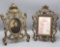 (2) Antique Brass Frames (one Missing Glass)
