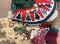 Assorted Christmas decorations & Tote