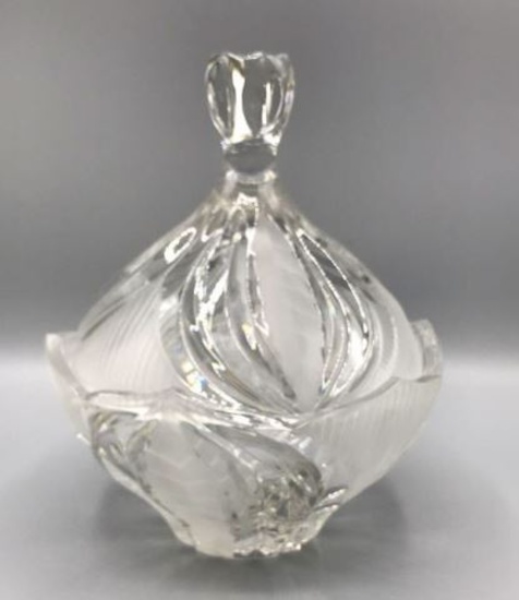 Fine Crystal Covered Candy Dish
