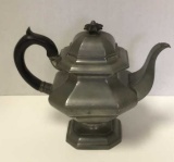 Vintage Pewter Tea Pot (lid Handle Is Chipped)