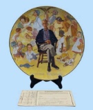 “norman Rockwell Remembered” 10” Collectible Plate