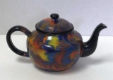 Vintage Marbled Enamel Tea Pot