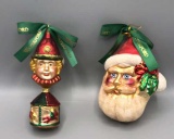 (2) Waterford Holiday Heirloom Ornaments