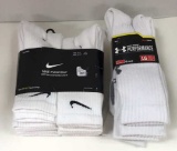 (1) Six Pack Of Nike Socks & (1) Four Pack Of