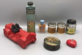 Assorted Vintage Bottles And Containers