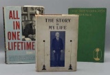 (3) Autographed Books: The Story Of My Life By