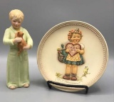 (2) Goebel Items: Hummel Collector Plate, Rise