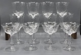 (8) Crystal Wine Glasses And (4) Champagne