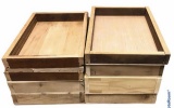 (8) Wooden Trays