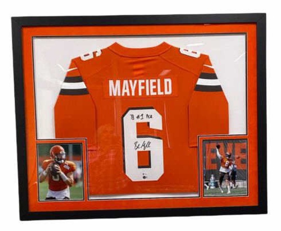 Framed & Signed Baker Mayfield Cleveland Browns