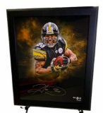 Framed & Signed Hines Ward Picture - 23 3/4