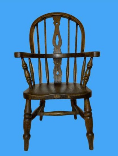 Child’s Windsor Style Dark Oak Chair