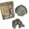 Wilton Cake Pans: Shell and Set of mini Number