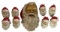 Assorted Santa Decorations: Wall Hanging,