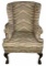 Hickory Craft Wing Chair - Chippendale Style With