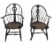 (2) Antique Windsor Chairs with Rush Seats- 1