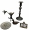 Assorted Decorative Brass and Metal Items: