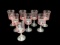 (8) Noritake “Rainbow-Pink” 7” Water Goblets