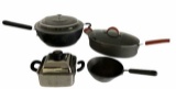 (4) Assorted Pots and Pans 1 Covered Rachel Ray 1