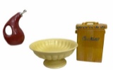 Pedestal Bowl, Cookie Jar, Olive Oil Pourer
