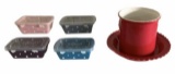 Ceramic Kitchen Containers- (4) Mini Loaf pans