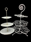 Tiered Dessert/Cupcake Holders - 21” H and 18” H