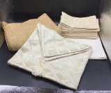 Assorted Table Linens: (4) Waterford Placemats,