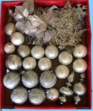 Assorted Silver Christmas Decorations