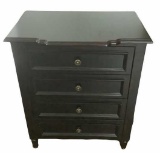 Painted 4-Drawer Hall Stand with  Brass Hardware