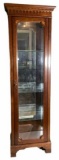 Lighted Glass Front Curio Cabinet with Glass
