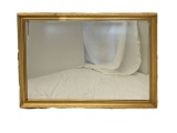 Beveled Mirror in Gold Frame 46 1/2X33”
