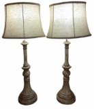 Pair of Lamps 34.5”