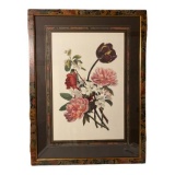Framed and Matted Floral Print, 32 1/2’’ T x 24