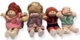 (3) Cabbage Patch Dolls & Cat