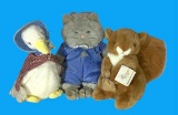 (3) Stuffed Animals by Eden Toys: Mother Goose,